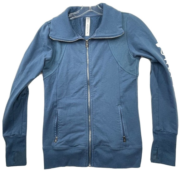 Bondi Active Womens Size 8 Full Zip Up Sweatshirt W/ Zip Pockets &‎ Mesh Accent - Picture 1 of 15